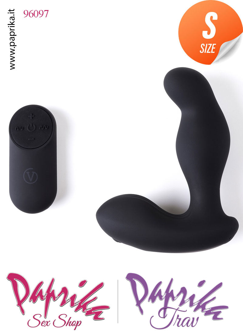 Vibratore Stimolatore Prostatico Telecomandato Silicone Rotante 11 cm Ø 30