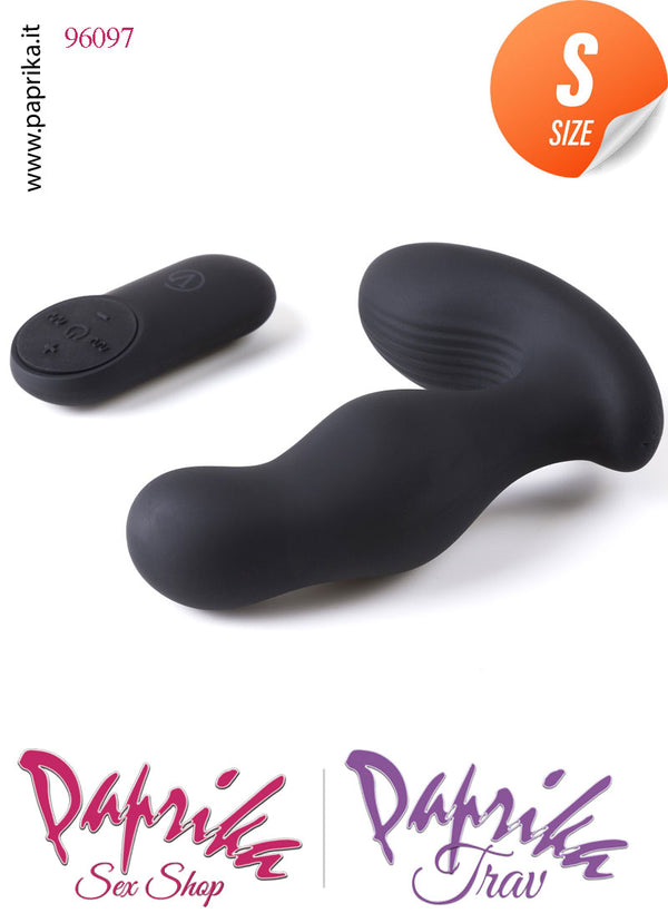 Vibratore Stimolatore Prostatico Telecomandato Silicone Rotante 11 cm Ø 30