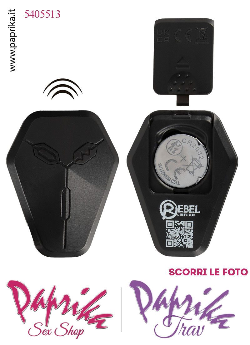 Vibratore Prostatico Large Movimento Punta Telecomandato 12 cm Ø 38 Anelli Pene