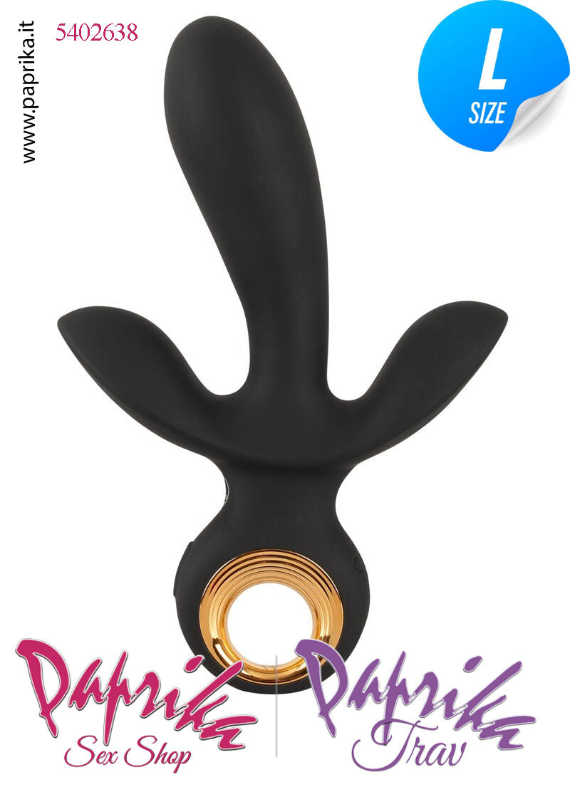 Rabbit Vibratore Triplo Clitoride Vagina Perineo 10 Velocità Ø 37 Gonfiabile Silicone