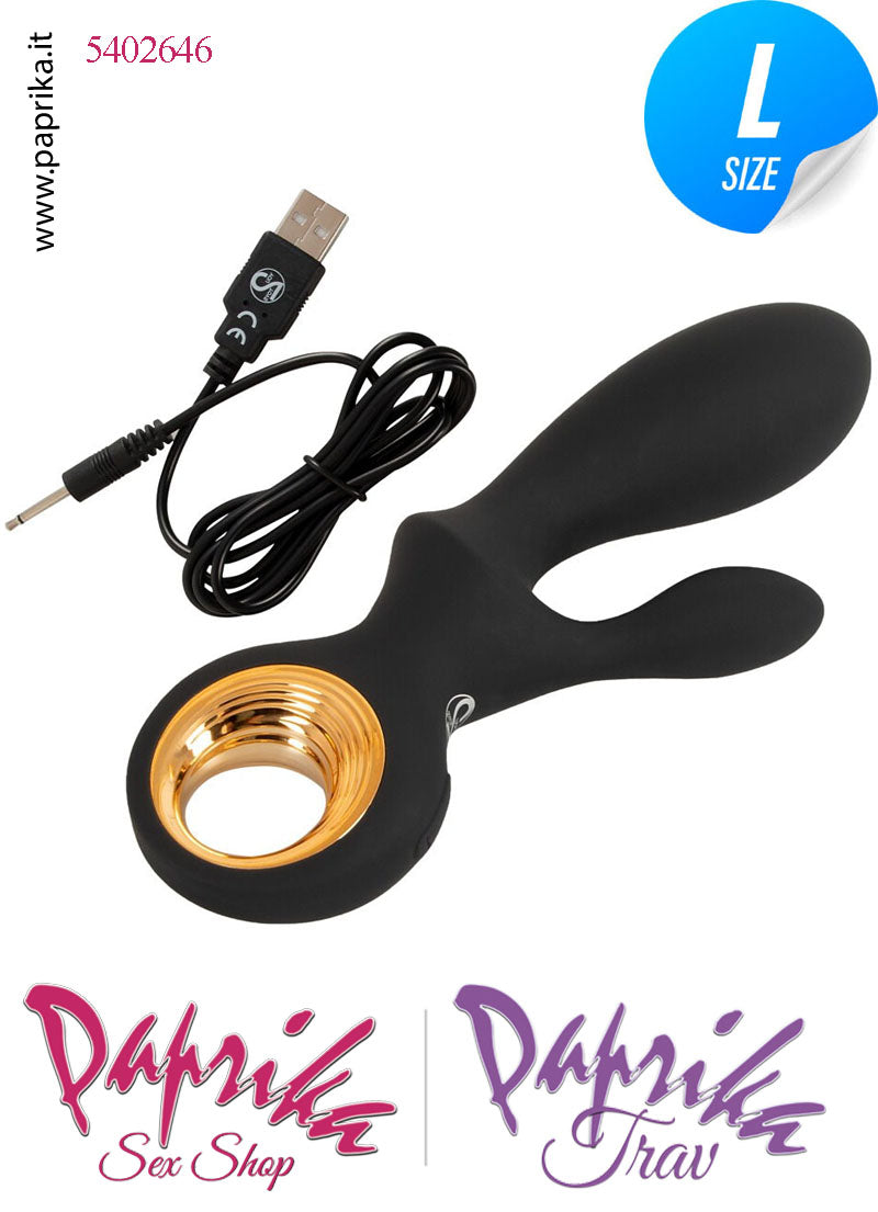 Rabbit Vibratore Clitoride Vagina Punto G 10 Velocità Ø 37 Gonfiabile Silicone