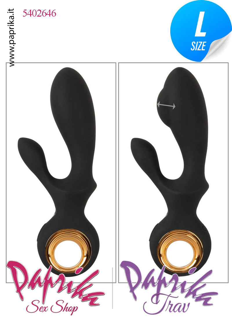 Rabbit Vibratore Clitoride Vagina Punto G 10 Velocità Ø 37 Gonfiabile Silicone