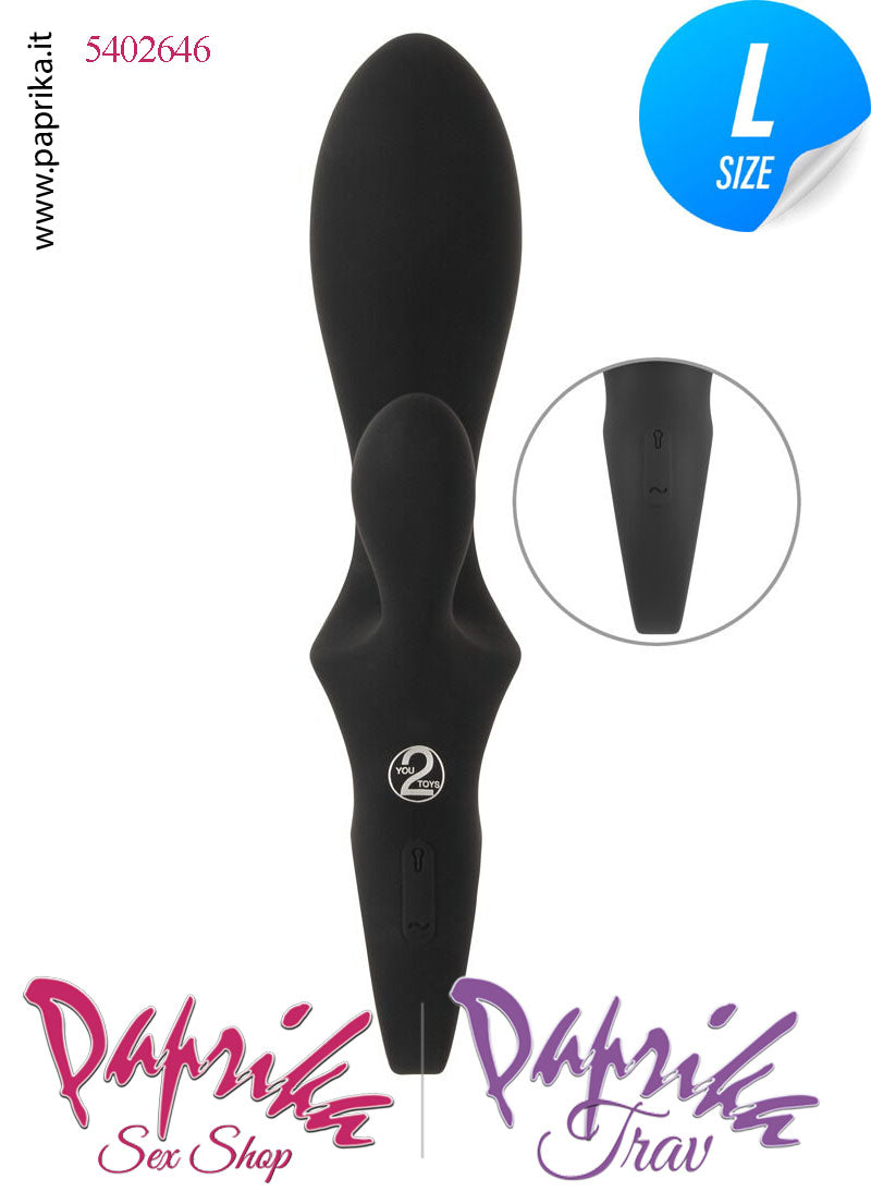 Rabbit Vibratore Clitoride Vagina Punto G 10 Velocità Ø 37 Gonfiabile Silicone