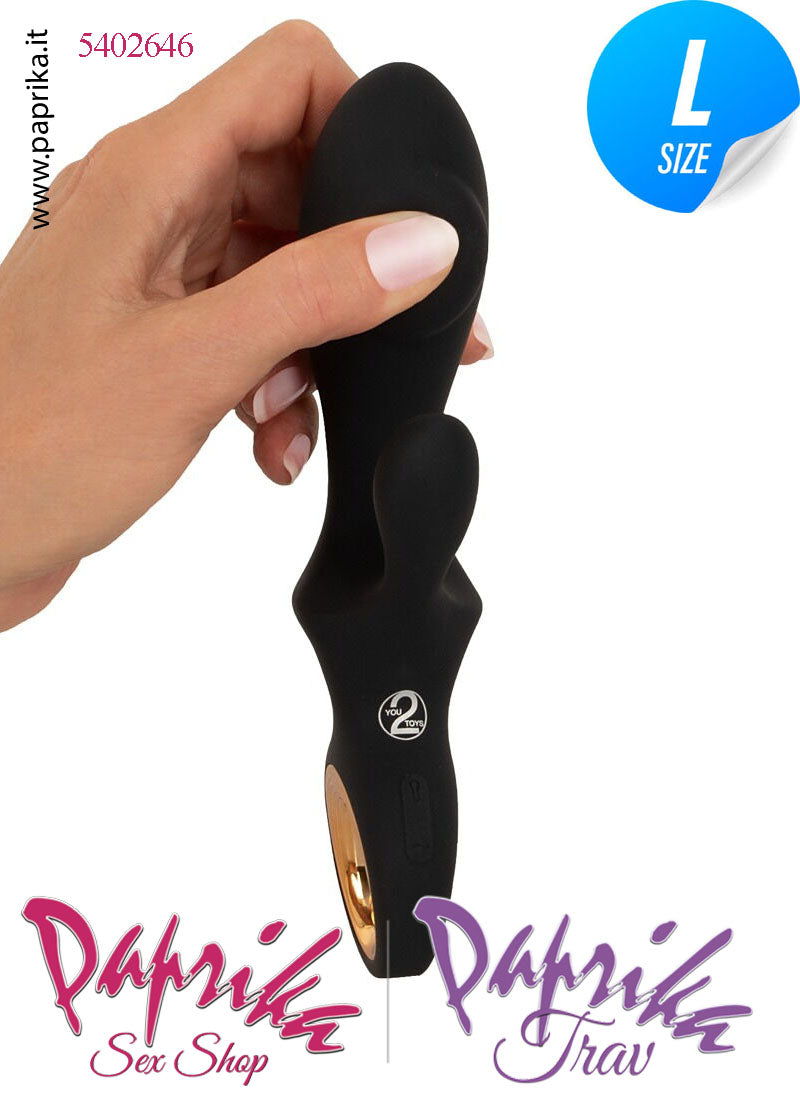 Rabbit Vibratore Clitoride Vagina Punto G 10 Velocità Ø 37 Gonfiabile Silicone