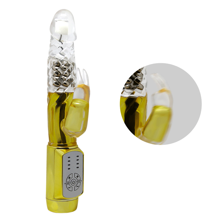 Rabbit Vibratore Clitoride Vagina Rotante Perle 4+4 Velocità 15/22 cm Ø 30