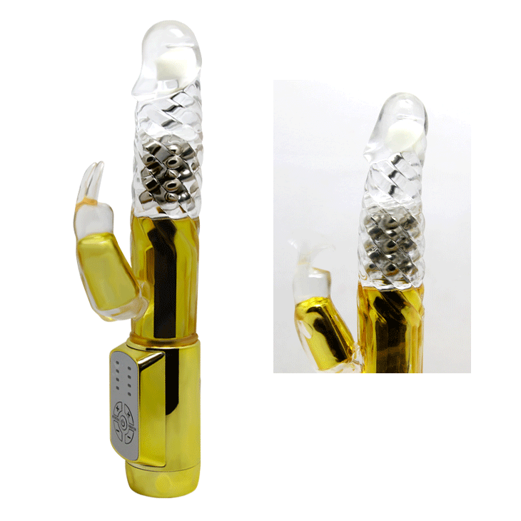 Rabbit Vibratore Clitoride Vagina Rotante Perle 4+4 Velocità 15/22 cm Ø 30
