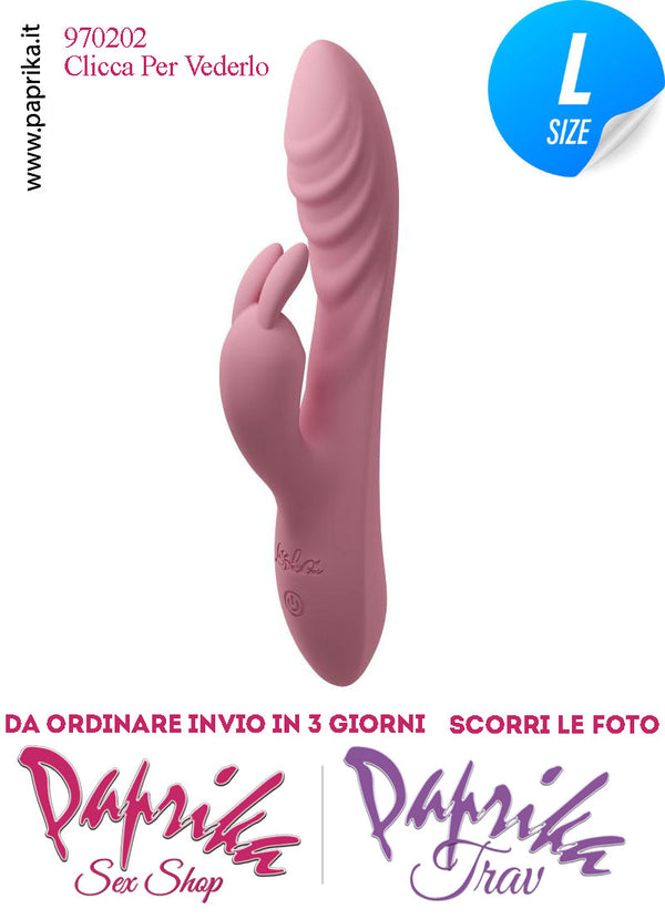 Rabbit Vibratore Clitoride Vagina 10 Velocità Ø 35 Silicone Punto G Sagomato