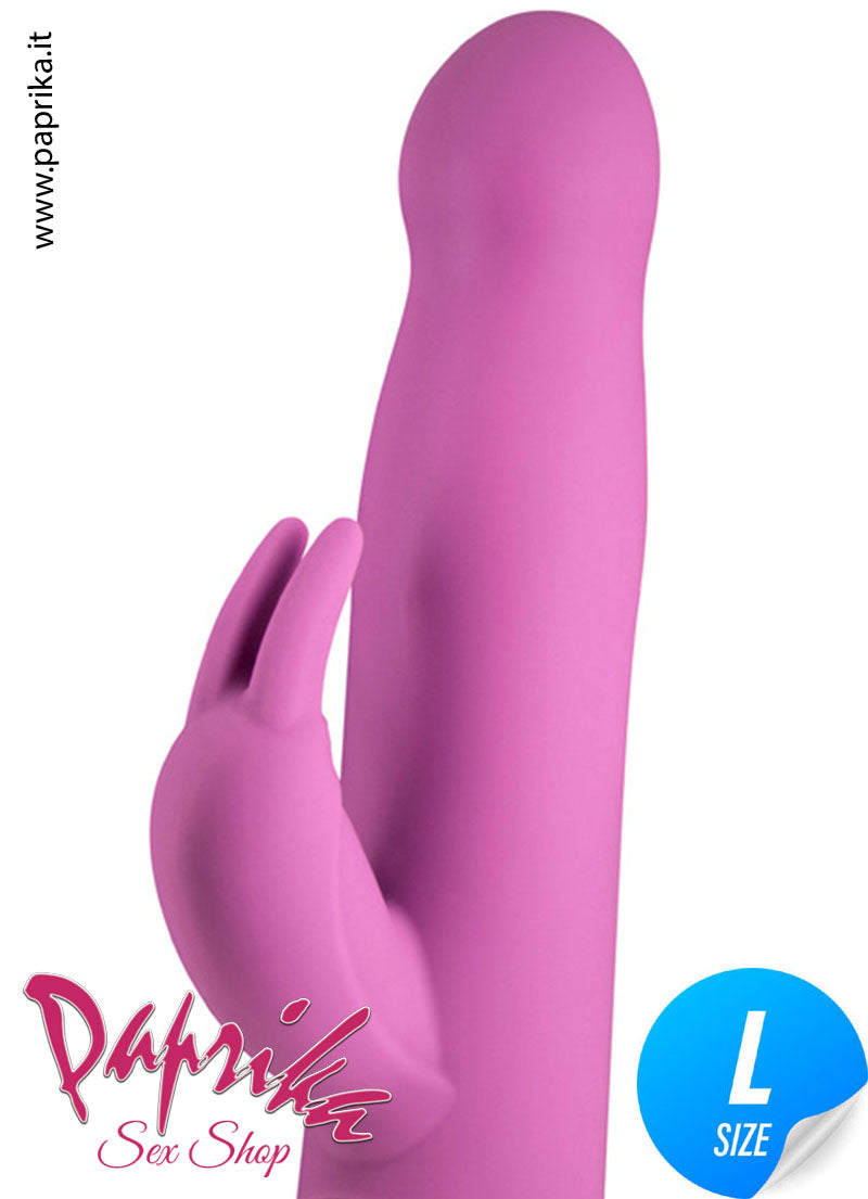 Vibratore Rabbit Rotante e Clitorideo Inseribile 12 cm Ø 37