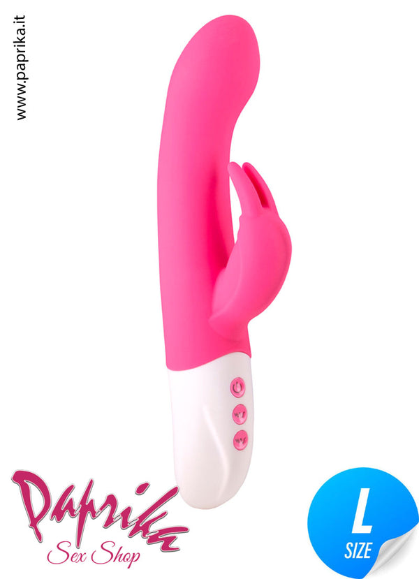 Vibratore Rabbit Punto G e Clitorideo Inseribile 12 cm Ø 40