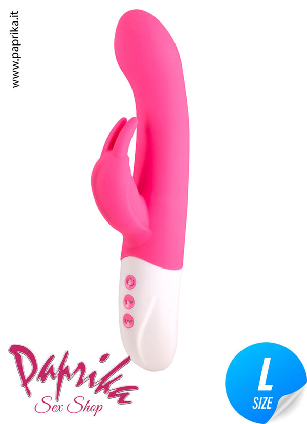 Vibratore Rabbit Punto G e Clitorideo Inseribile 12 cm Ø 40