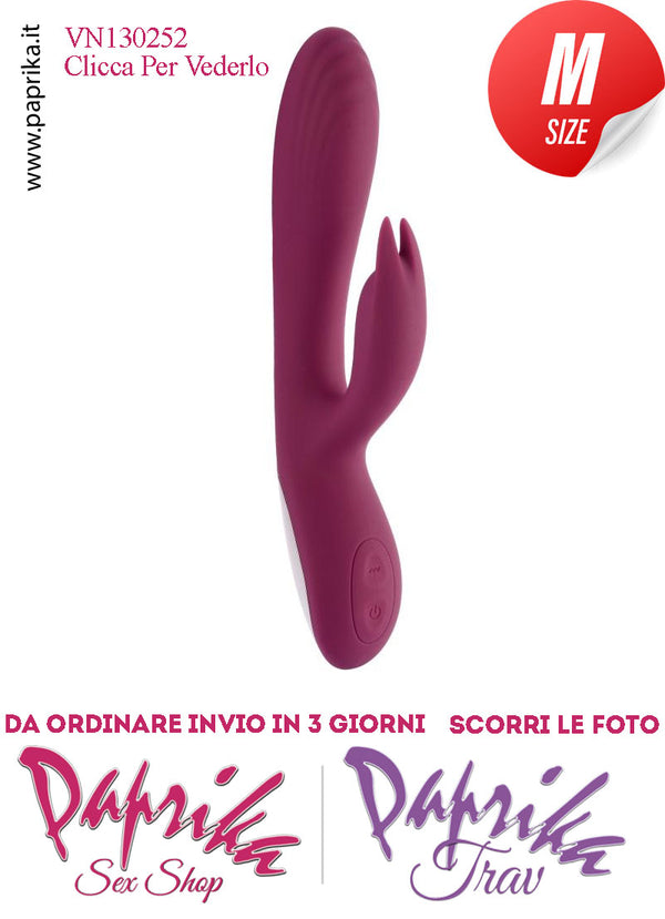 Vibratore Rabbit Punto G Clitoride 13 cm Ø 35 Silicone 10 Velocità