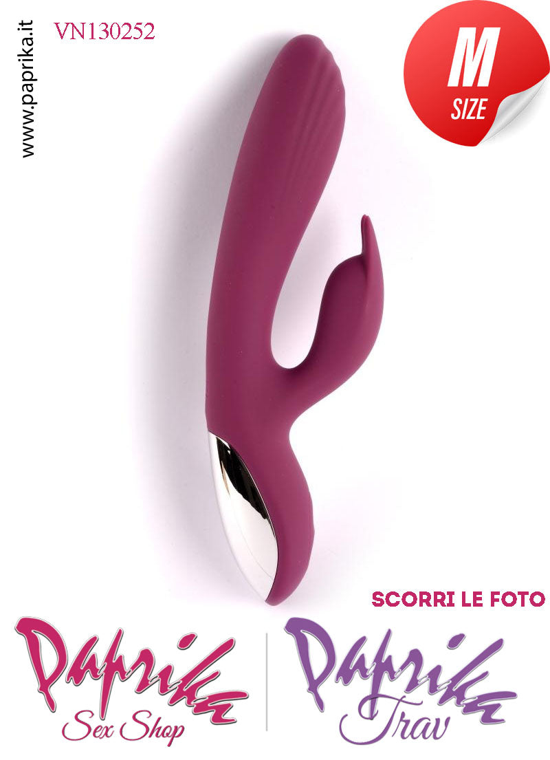Vibratore Rabbit Punto G Clitoride 13 cm Ø 35 Silicone 10 Velocità