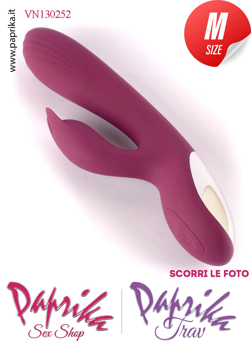 Vibratore Rabbit Punto G Clitoride 13 cm Ø 35 Silicone 10 Velocità