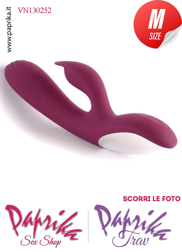 Vibratore Rabbit Punto G Clitoride 13 cm Ø 35 Silicone 10 Velocità