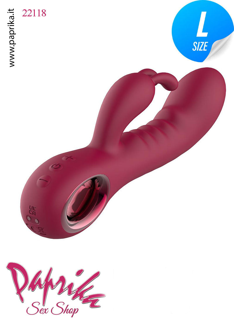 Rabbit Vibratore Clitoride Vagina 5 + 5 Velocità Ø 40 Silicone Punto G