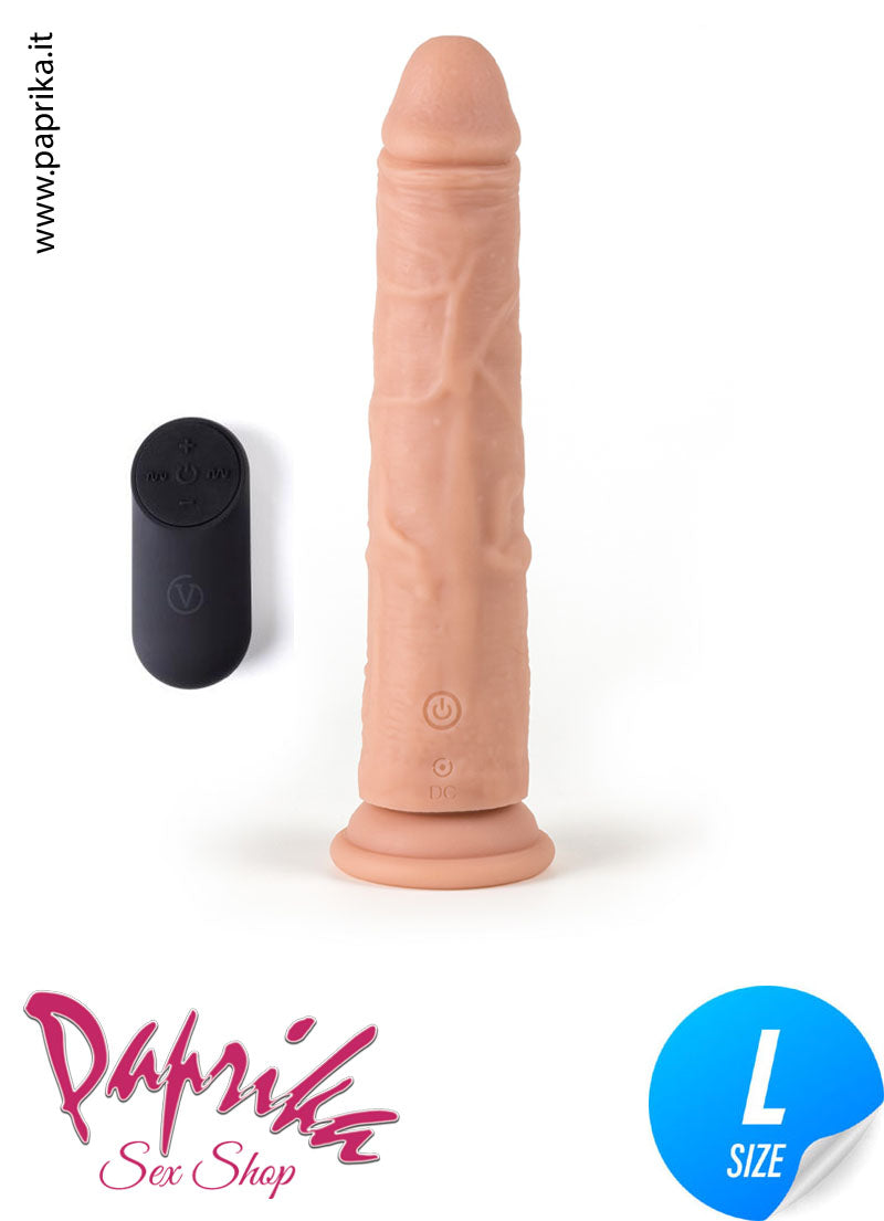 Vibratore Rotante Ventosa Telecomandato Silicone 19 cm Ø 40