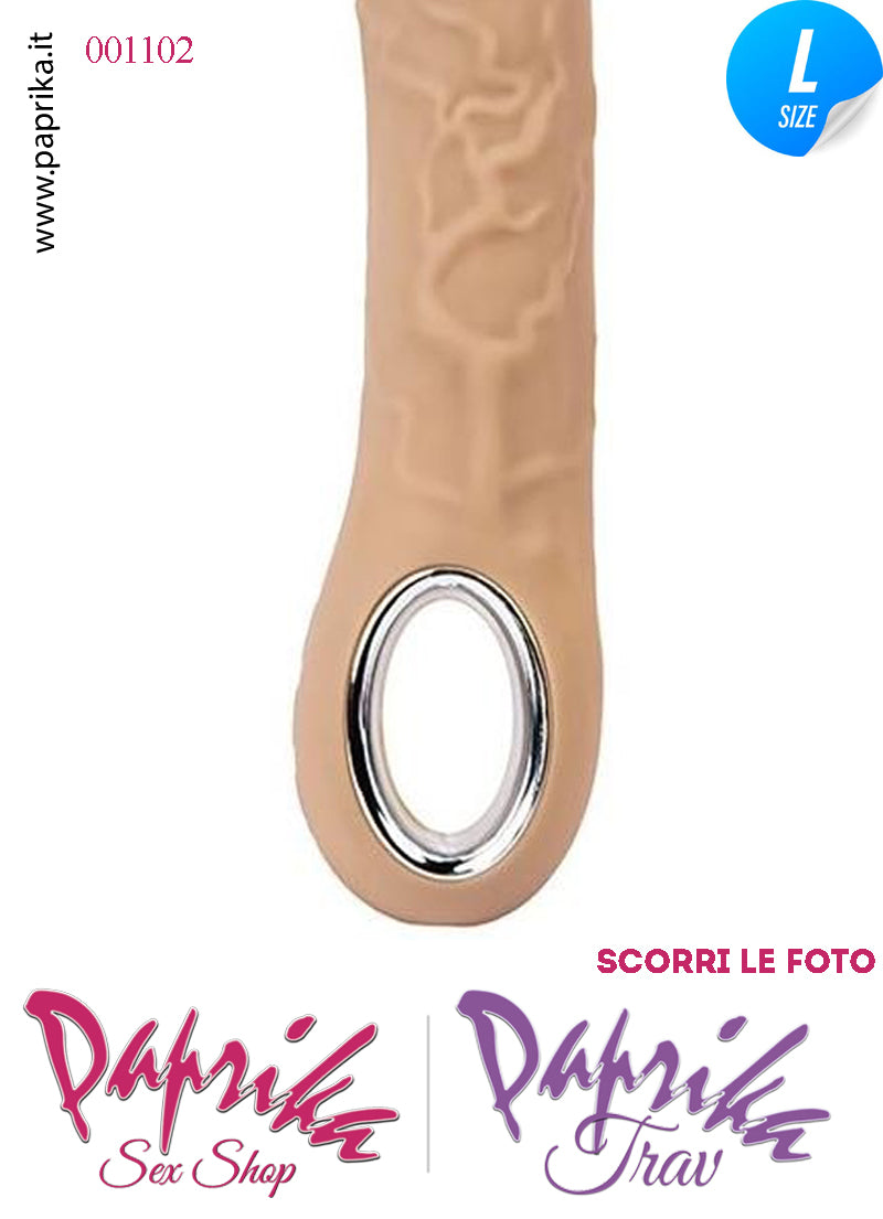 Vibratore Silicone Unisex Venature Risaldabile 10 Velocità 18 cm Ø 44
