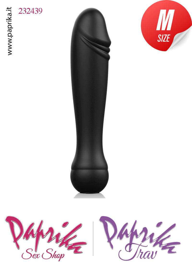 Vibratore Vaginale Corto Sagomato Ricaricabile 14 cm Ø 31 Silicone