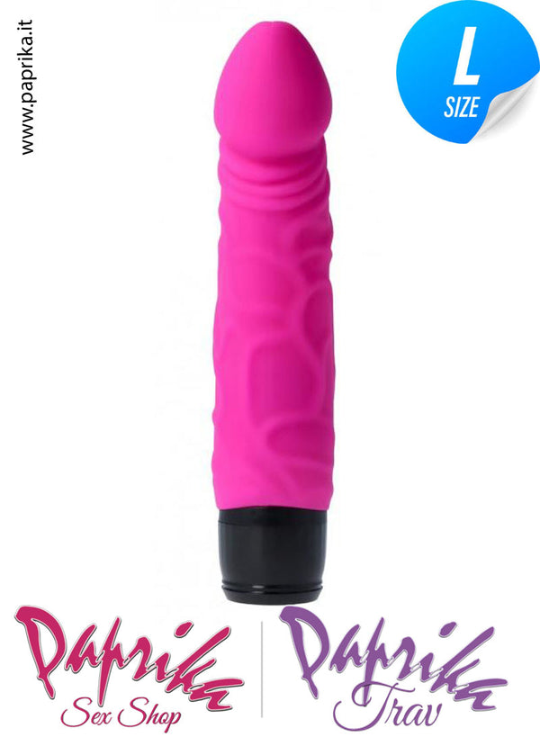 Vibratore Anatomico Glande Evidente Silicone 7 Velocità 20 cm Ø 42