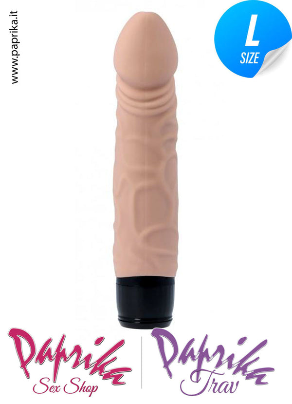 Vibratore Anatomico Glande Evidente Silicone 7 Velocità 20 cm Ø 42