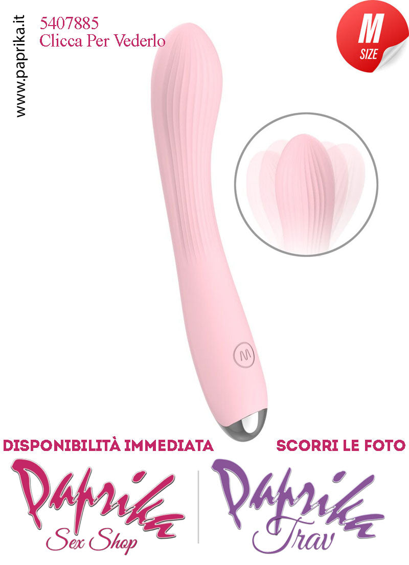 Vibratore Design Silicone Rosa Punto G 10 Velocità 15/20 cm Ø 33