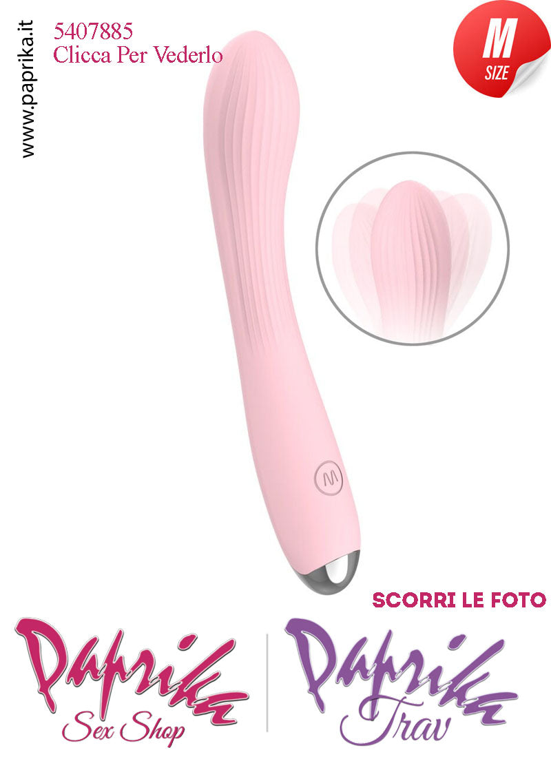 Vibratore Design Silicone Rosa Punto G 10 Velocità 15/20 cm Ø 33