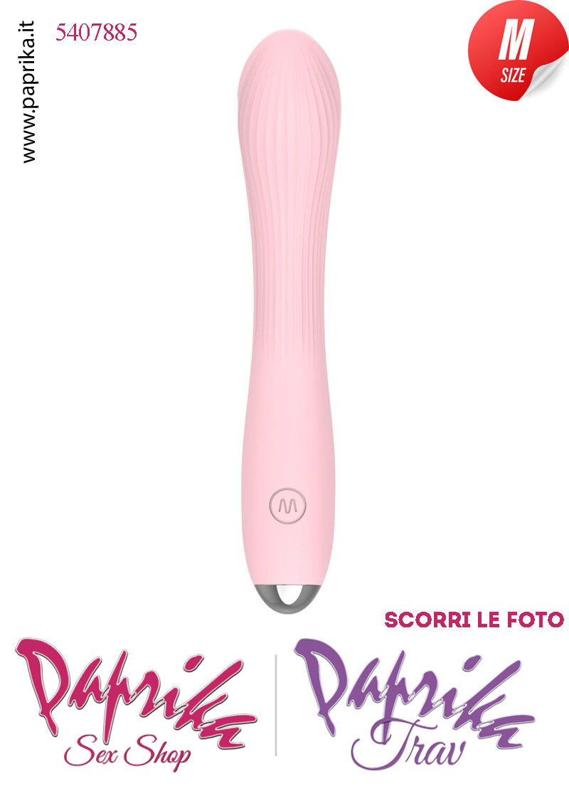 Vibratore Design Silicone Rosa Punto G 10 Velocità 15/20 cm Ø 33