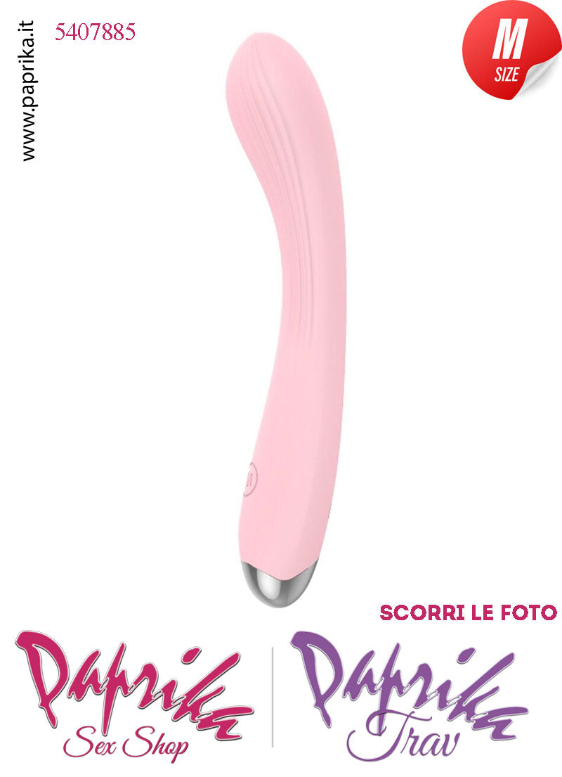 Vibratore Design Silicone Rosa Punto G 10 Velocità 15/20 cm Ø 33