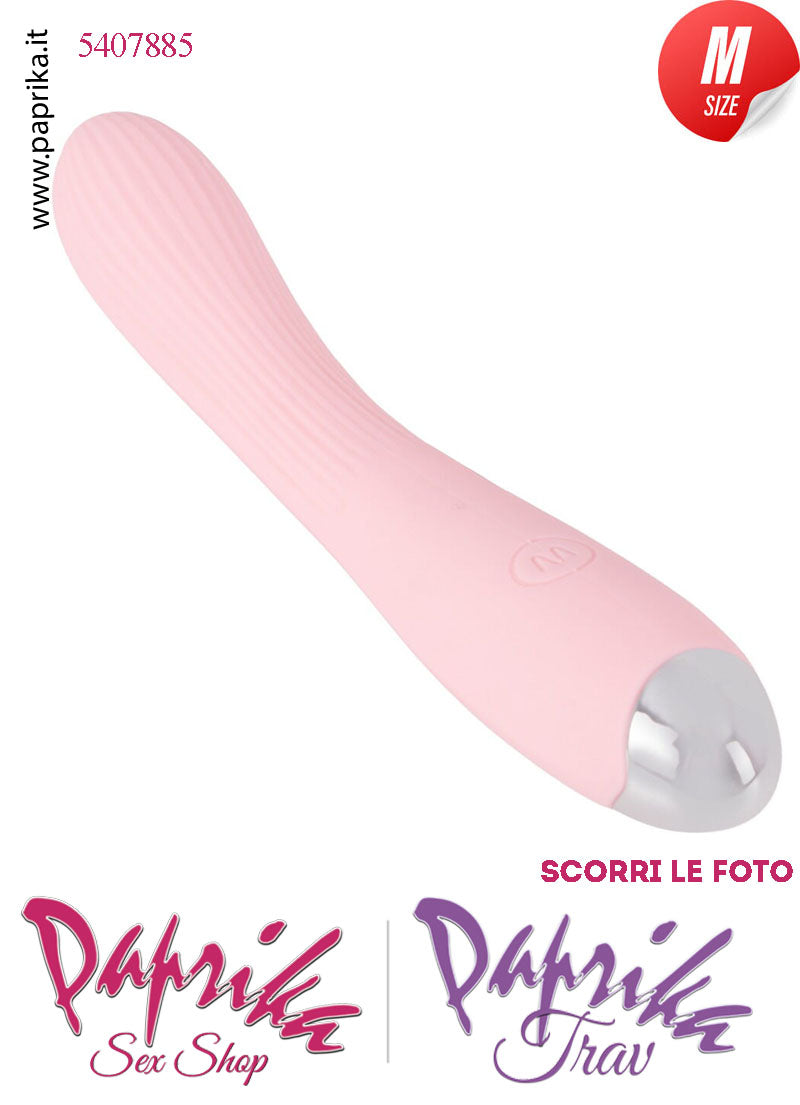 Vibratore Design Silicone Rosa Punto G 10 Velocità 15/20 cm Ø 33