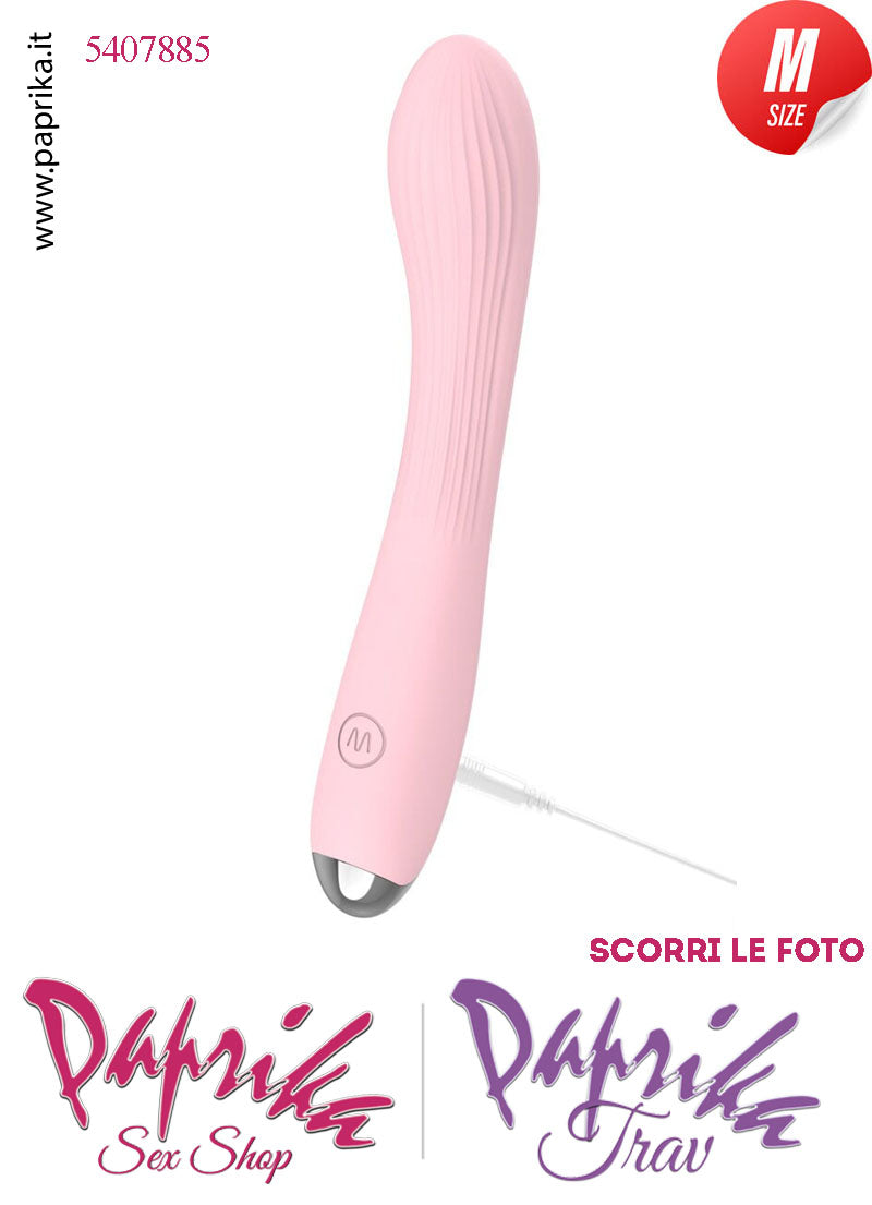 Vibratore Design Silicone Rosa Punto G 10 Velocità 15/20 cm Ø 33