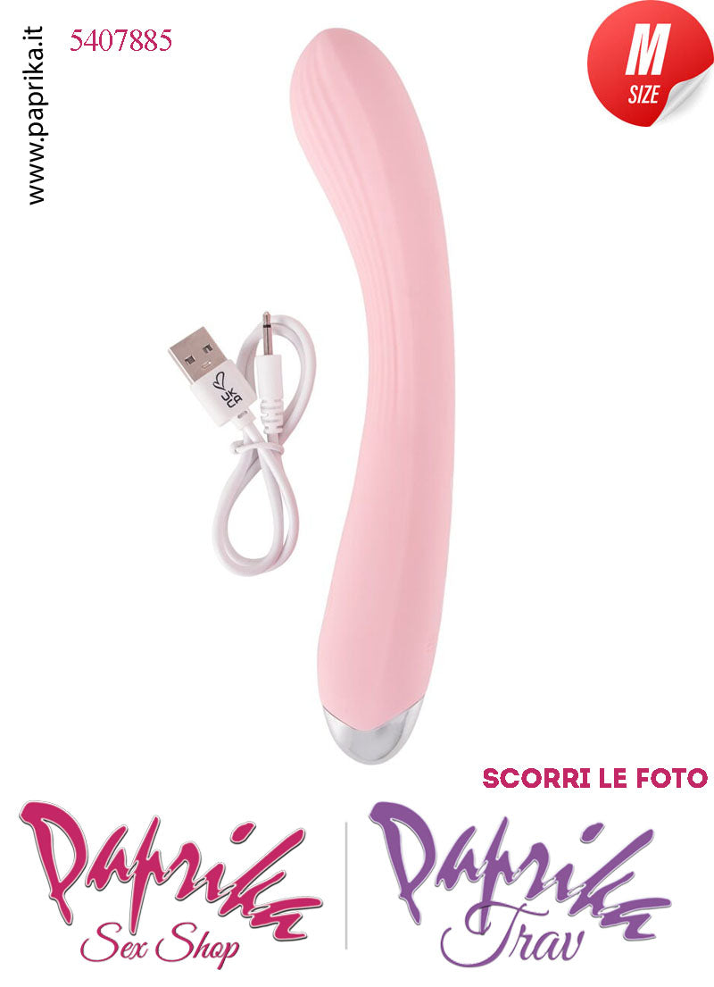 Vibratore Design Silicone Rosa Punto G 10 Velocità 15/20 cm Ø 33