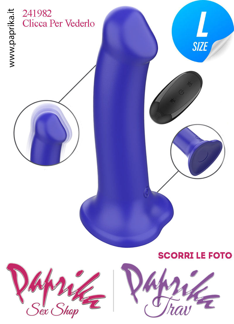 Vibratore Liscio Silicone Ventosa 10 Velocità Unisex 18 cm Ø 39 Telecomando