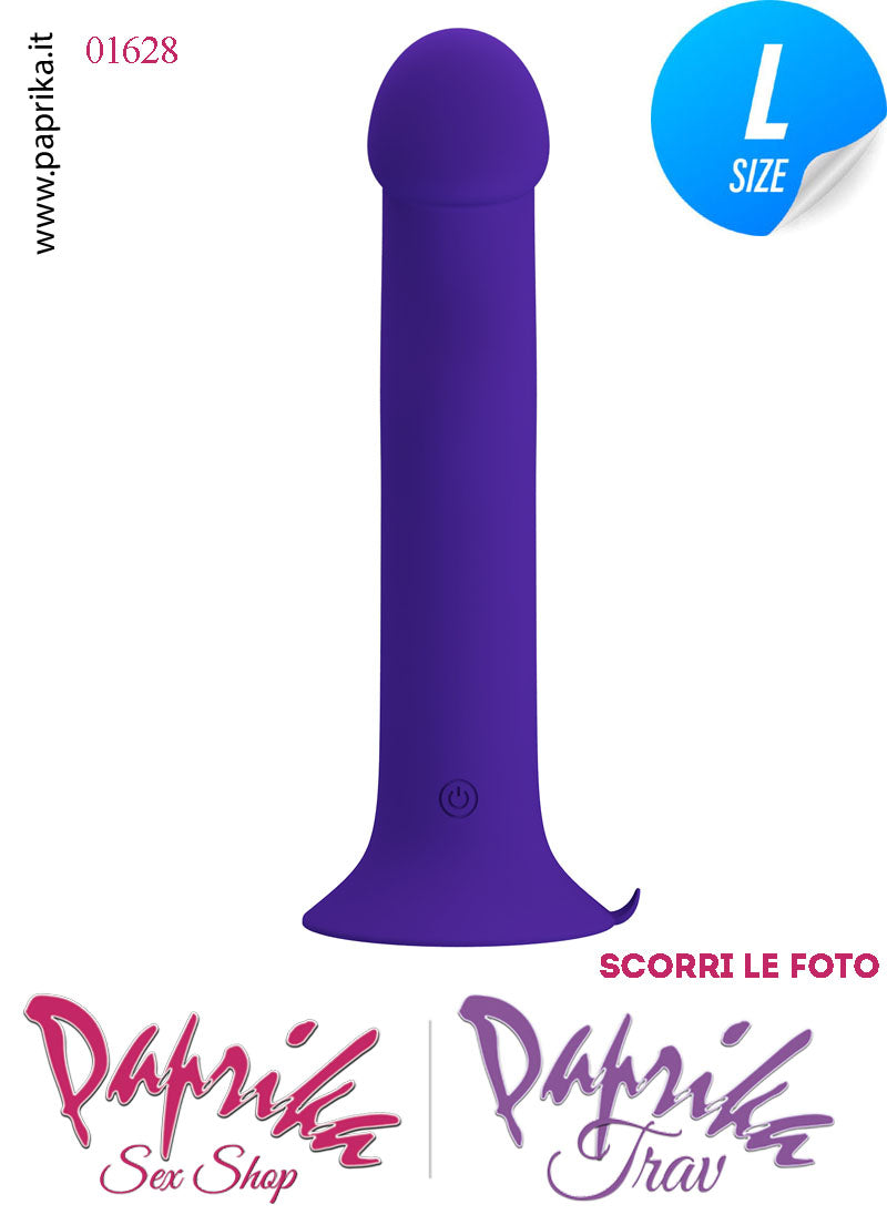 Vibratore Silicone Ventosa 12 Velocità Tapping Tocco Punto G 18 cm Ø 38