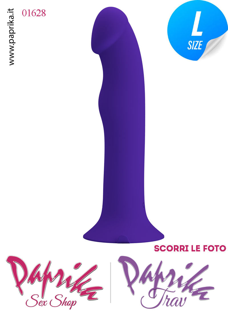 Vibratore Silicone Ventosa 12 Velocità Tapping Tocco Punto G 18 cm Ø 38