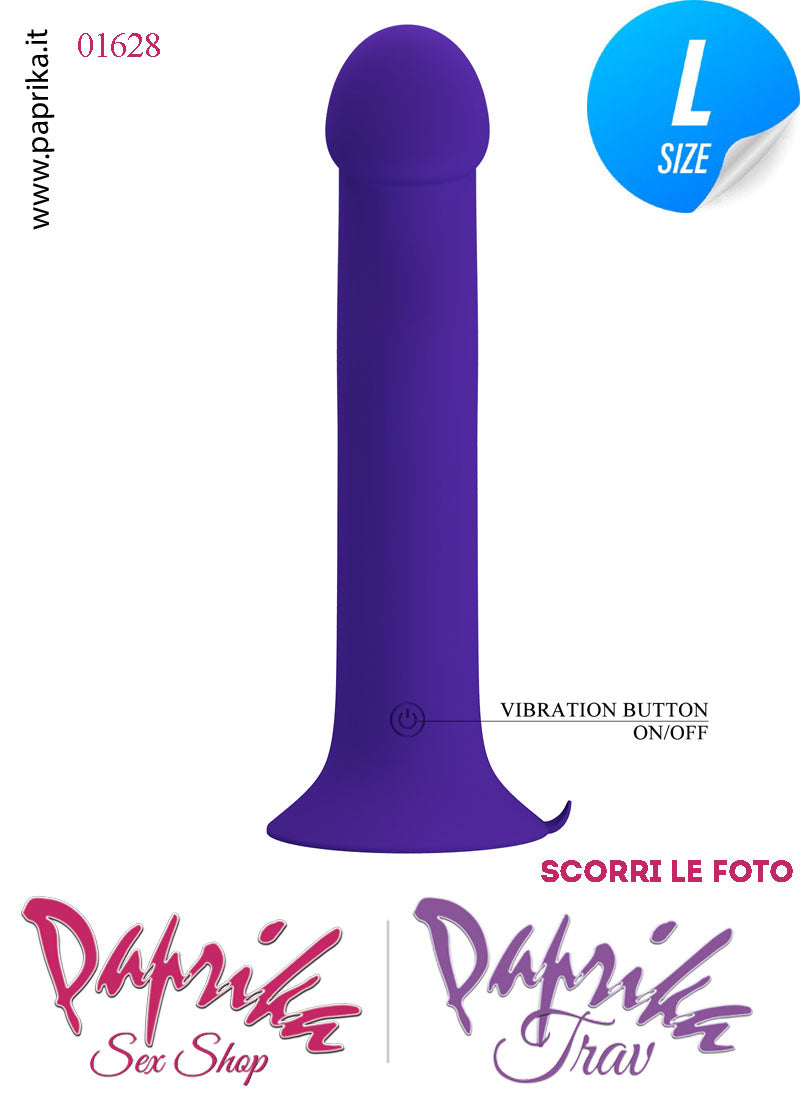 Vibratore Silicone Ventosa 12 Velocità Tapping Tocco Punto G 18 cm Ø 38
