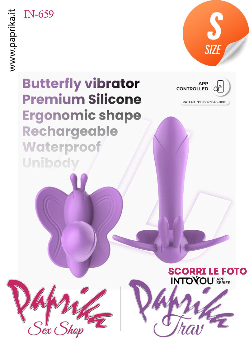 Stimolatore Clitoride Vibratore Interno Farfalla Silicone App Control Mondo 10 Velocità