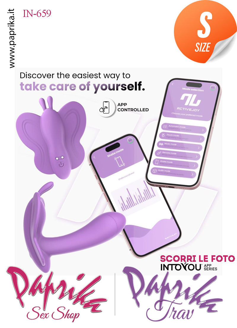 Stimolatore Clitoride Vibratore Interno Farfalla Silicone App Control Mondo 10 Velocità