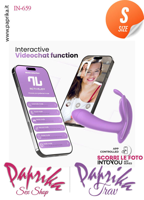 Stimolatore Clitoride Vibratore Interno Farfalla Silicone App Control Mondo 10 Velocità