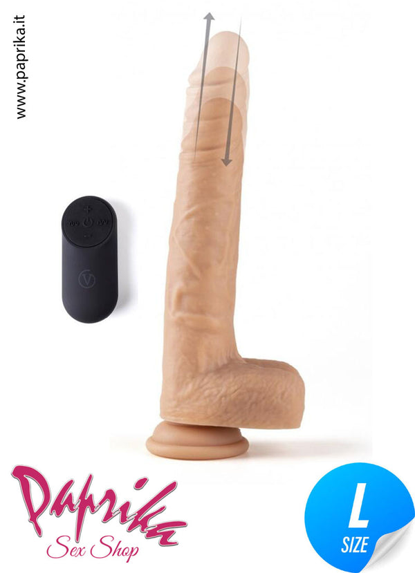 Fallo Su e Giù Vibrante Ventosa Telecomandato Silicone 20 cm Ø 41