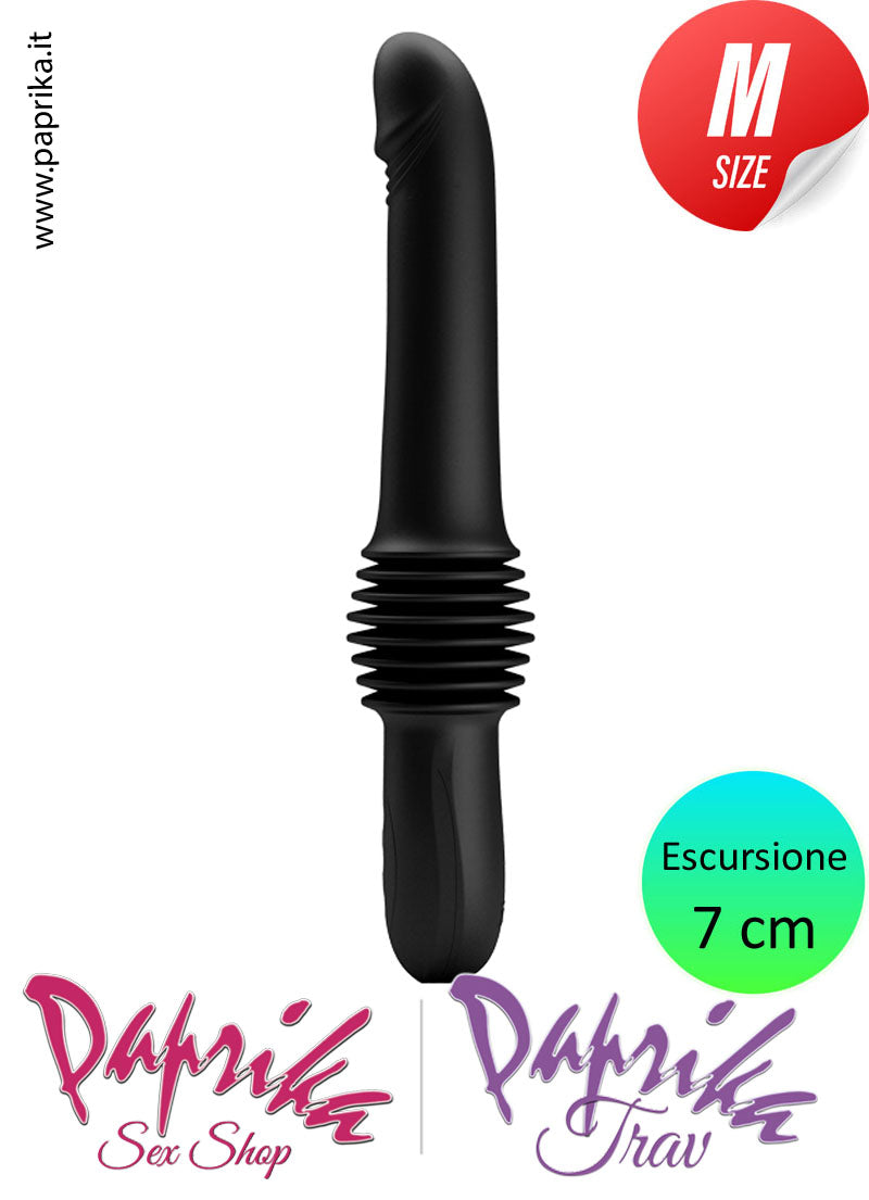 Vibratore & Su e Giù 7 cm Silicone Telecomando Ricarica Usb
