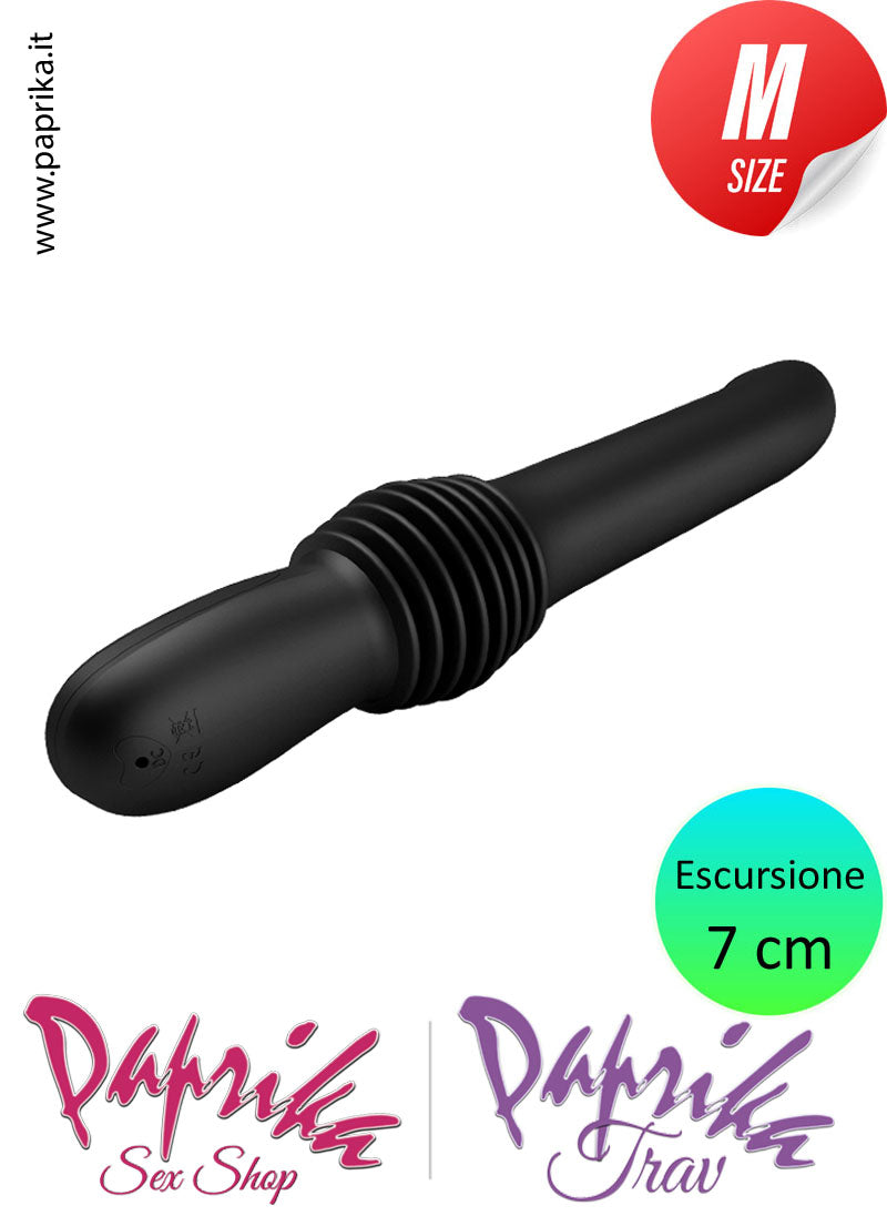 Vibratore & Su e Giù 7 cm Silicone Telecomando Ricarica Usb