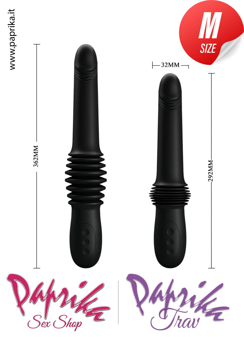 Vibratore & Su e Giù 7 cm Silicone Telecomando Ricarica Usb