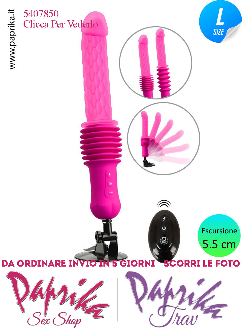 Vibratore Riscaldato & Su e Giù 5.5 cm Telecomando Fucking Machine Portatile
