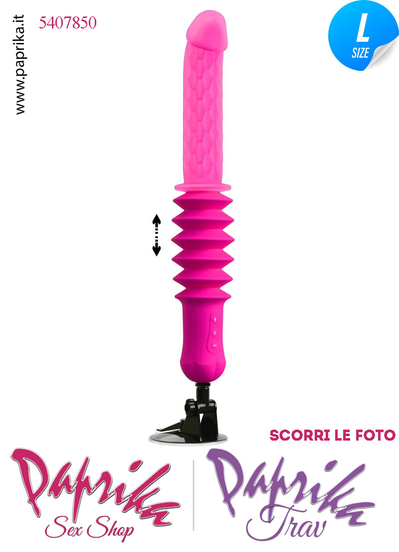Vibratore Riscaldato & Su e Giù 5.5 cm Telecomando Fucking Machine Portatile