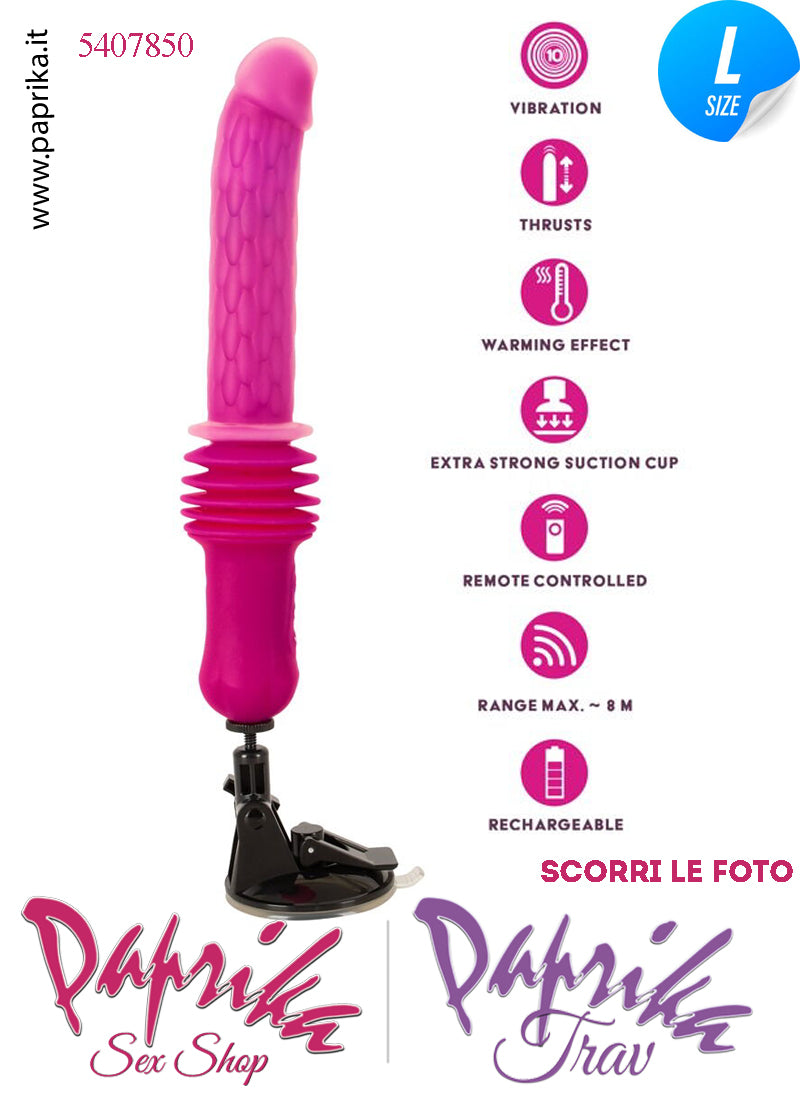Vibratore Riscaldato & Su e Giù 5.5 cm Telecomando Fucking Machine Portatile