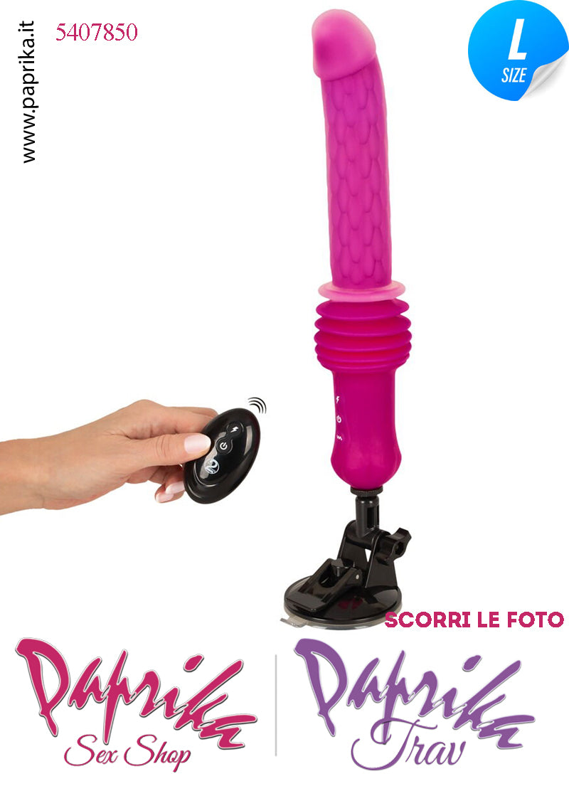 Vibratore Riscaldato & Su e Giù 5.5 cm Telecomando Fucking Machine Portatile