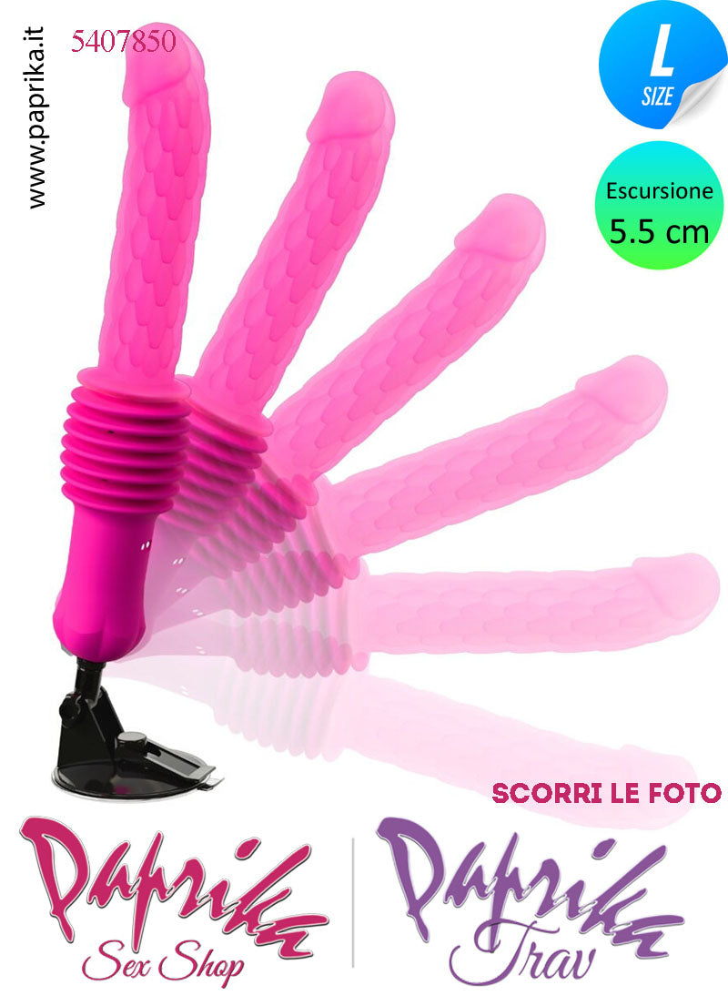 Vibratore Riscaldato & Su e Giù 5.5 cm Telecomando Fucking Machine Portatile