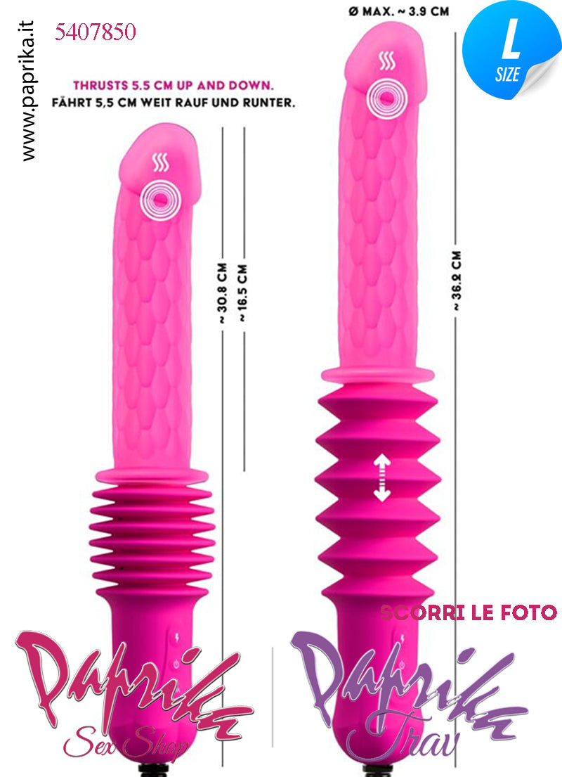 Vibratore Riscaldato & Su e Giù 5.5 cm Telecomando Fucking Machine Portatile