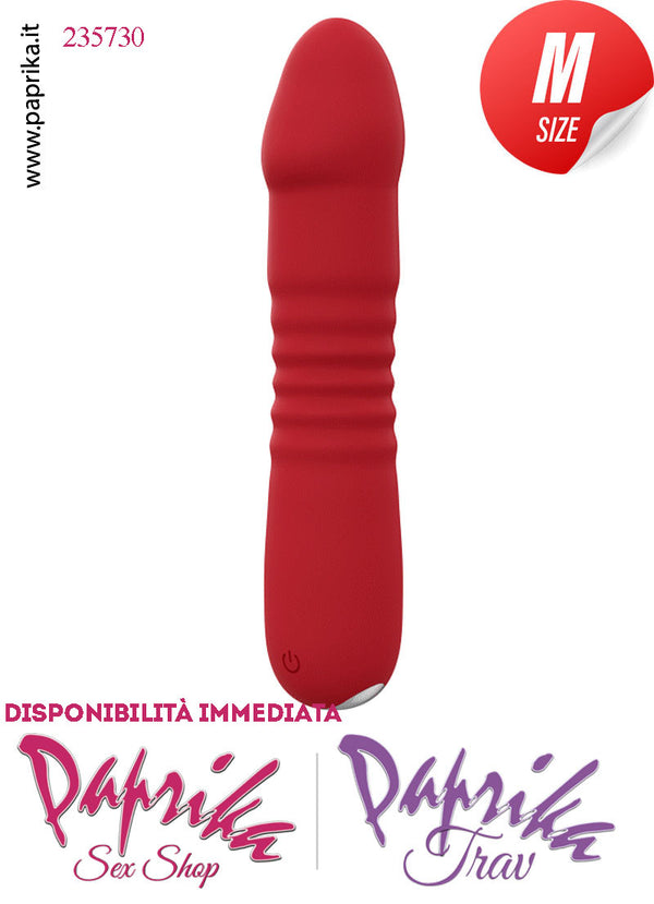 Vibratore & Su e Giù 1.5 cm Silicone Ricarica Usb Ø 35