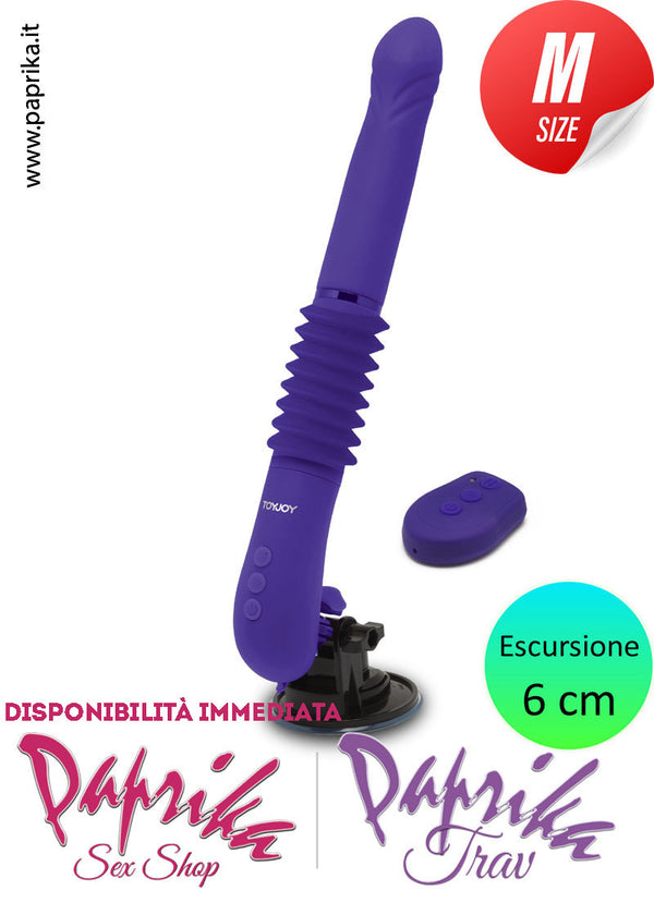 Vibratore & Su e Giù 6 cm Telecomando Fucking Machine Portatile